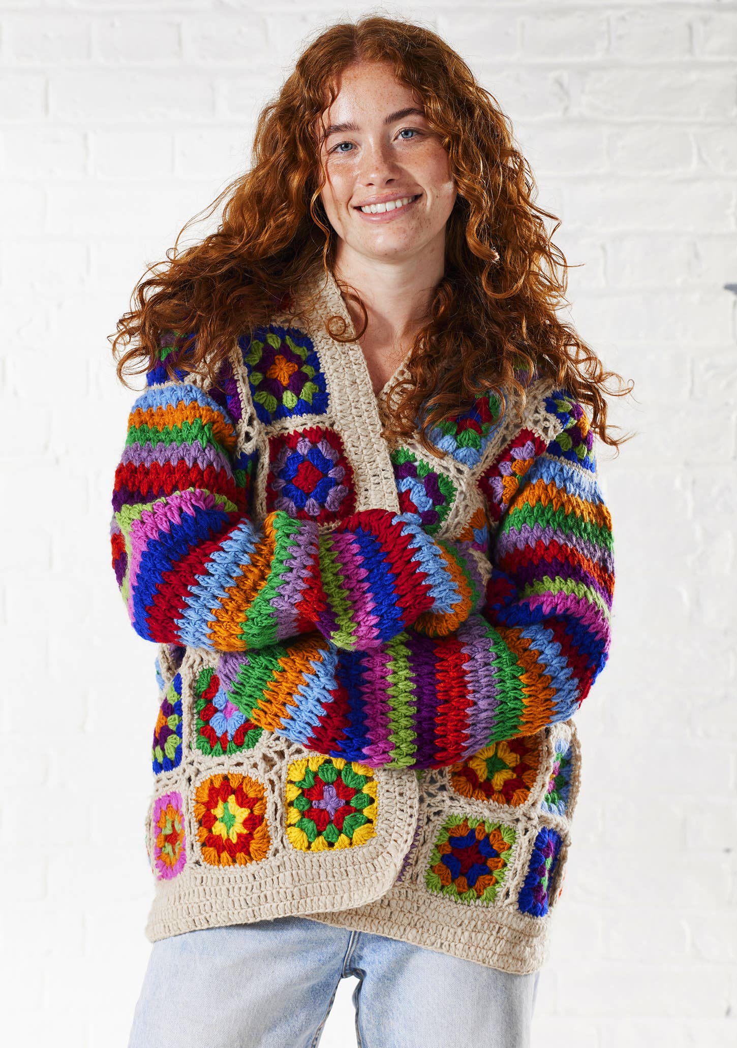 Namaste - Wholesale Cardigan - Women's - Crochet Rainbow Cardigan8