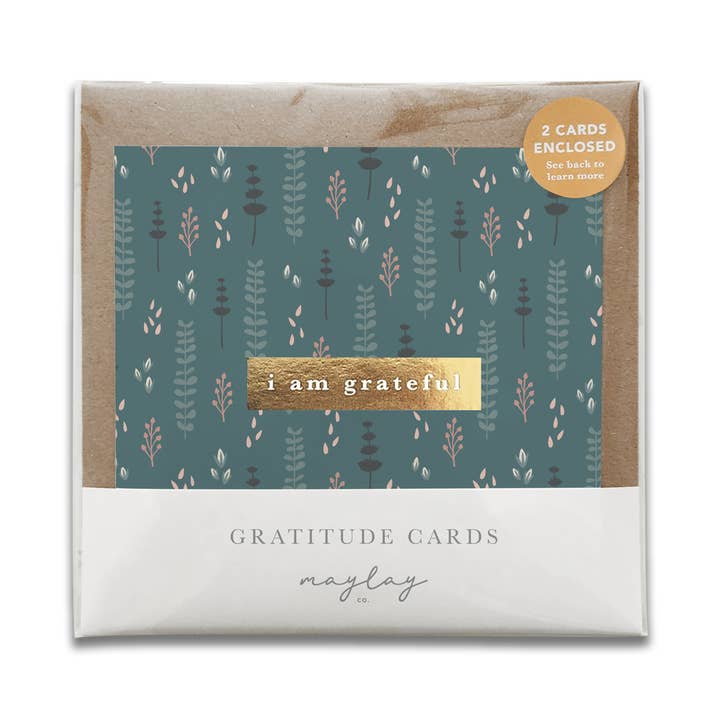 Wallflowers Florals "Jeg Er Taknemmelig" Taknemmelighedskort for engroshandel hos Maylay Co.