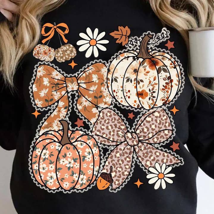 Pumpkins N Bows for wholesale by Rebel Charm Central Transfers