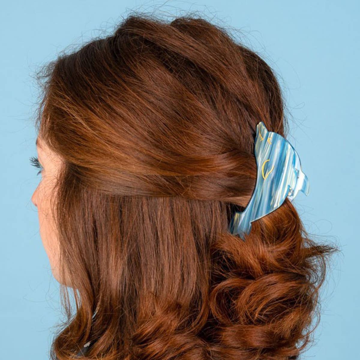 ACCITY - Wholesale Hair Clip - Women's - OCEAN BEACH FISH SEASHELL ACRYLIC HAIR CLAW CLIPS _CWAHA055222