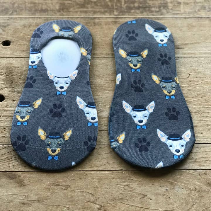 Simply Me • Gentlemen Est. 2017 LLC - Wholesale Socks - Women's - Mr. Chihuahua No-Show Socks4