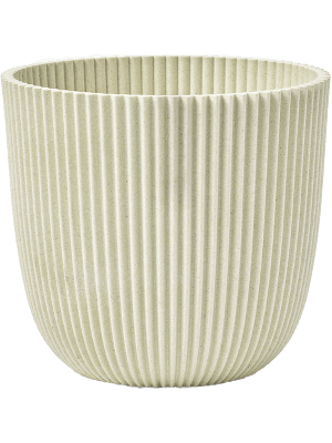 Oasis of Life - Wholesale Plant Pot - Capi Bol Planter Sawdust – Beige – Ø17cm – Sustainable Plant Pot with Natural Ribbed Structure – Modern Indoor Planter0