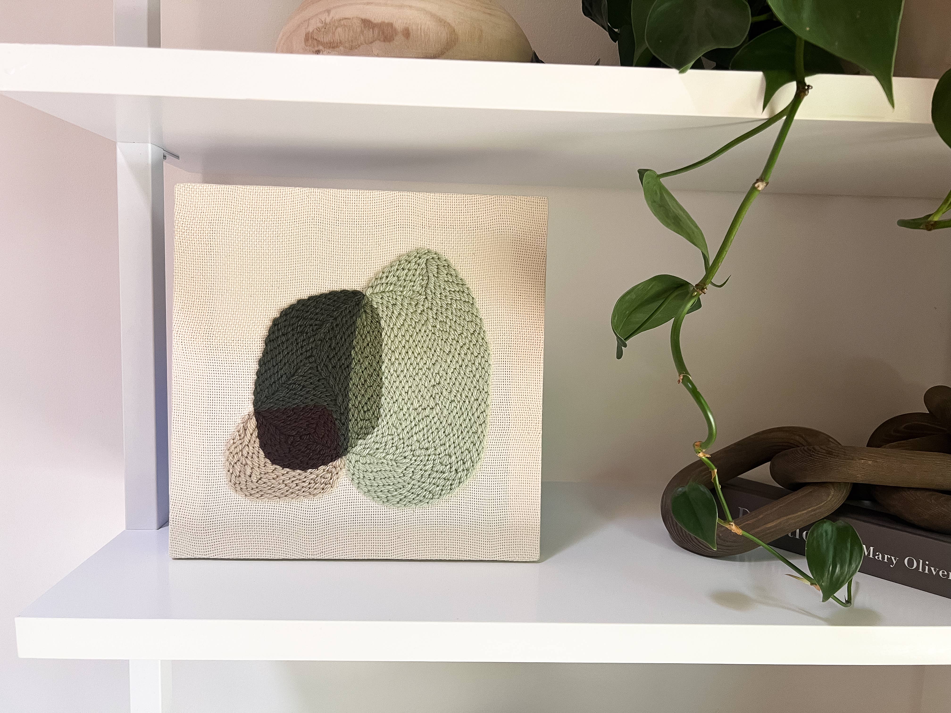 Both Hands Crafts - Wholesale DIY Craft Kit - "Pebbles III" - Beginner Punch Needle Kit - Wall Art4