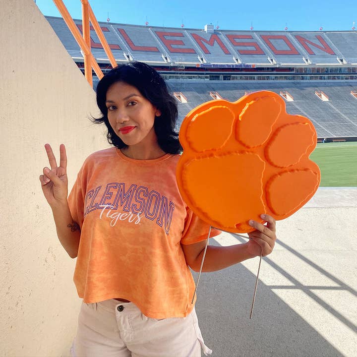 Fanlawnaments - Wholesale Outdoor Ornament/Decor - The Original Clemson Lawn Ornament - Clemson Tigers Paw13