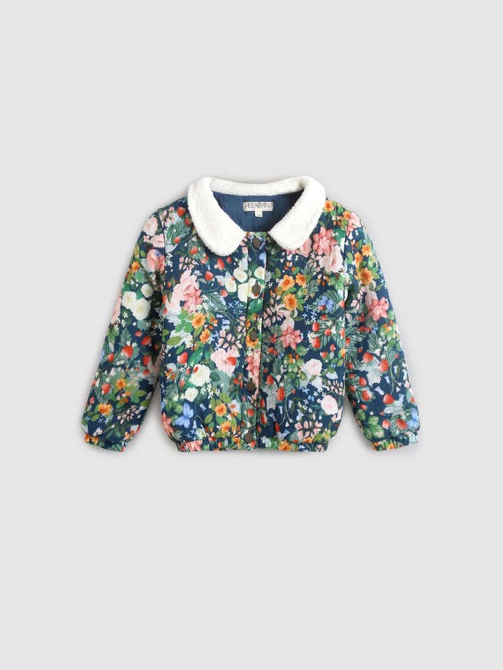 Mabel Jacket - Strawberry Navy for wholesale by Alex & Ant