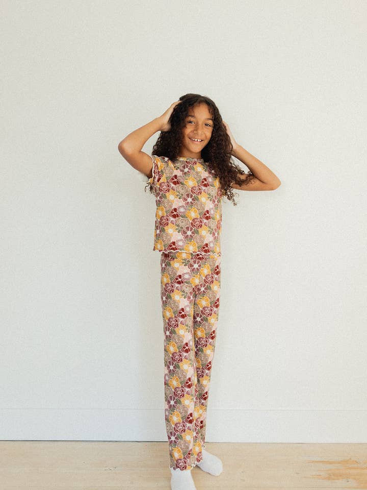 Youth Lettuce Hem Pants for wholesale by Jax & Lennon Clothing Co.