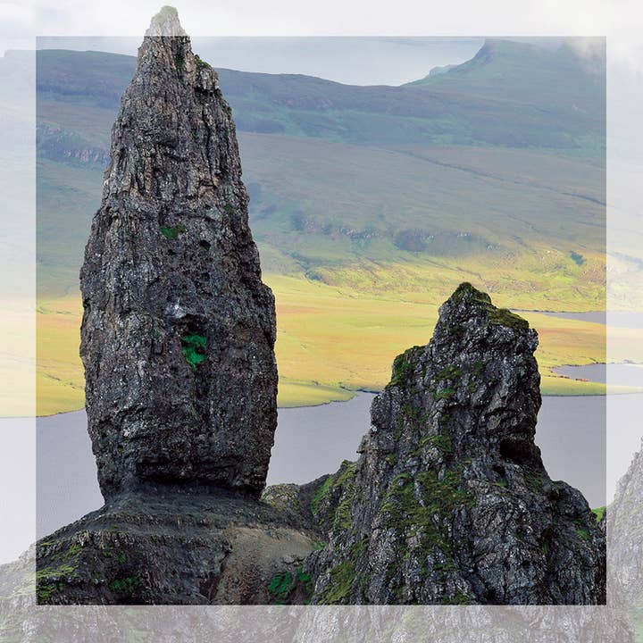 Inspiration Greeting Card The Old Man of Storr Skye for wholesale by Island Blue Publishing