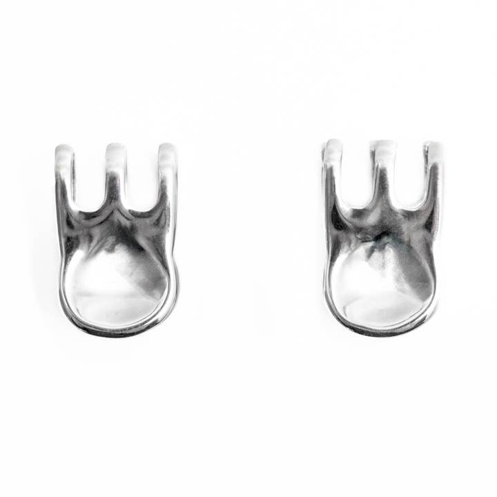 Coco Clem - Wholesale Hoop Earrings - Mini Claw Clip Hoops in Stainless Steel1