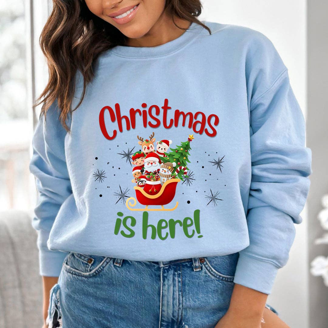 LA Shirt Company - Wholesale Graphic Sweatshirt - Women's - Christmas Is Here - Sweatshirt & Hoodie3