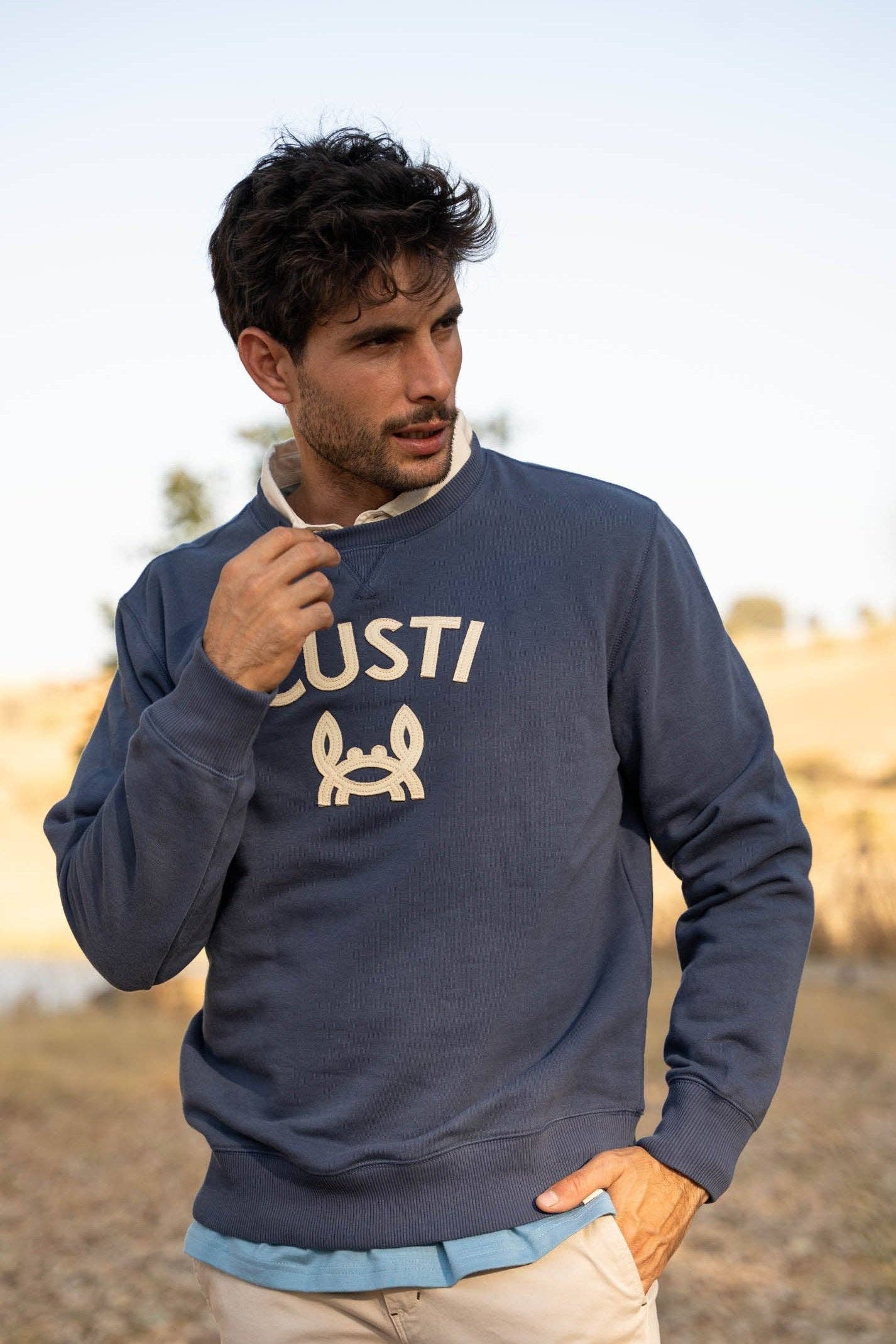 Custi Mikelo: Made in Spain - Wholesale Graphic Sweatshirt - Men's - Custi Marine Crab Sweatshirt1