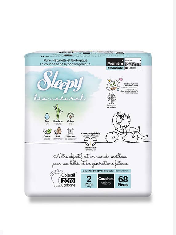 sleepy - Wholesale Diaper (Non-Cloth) - Baby - Sleepy Bio Natural - Baby Diapers Size 2:3-6 KG 1