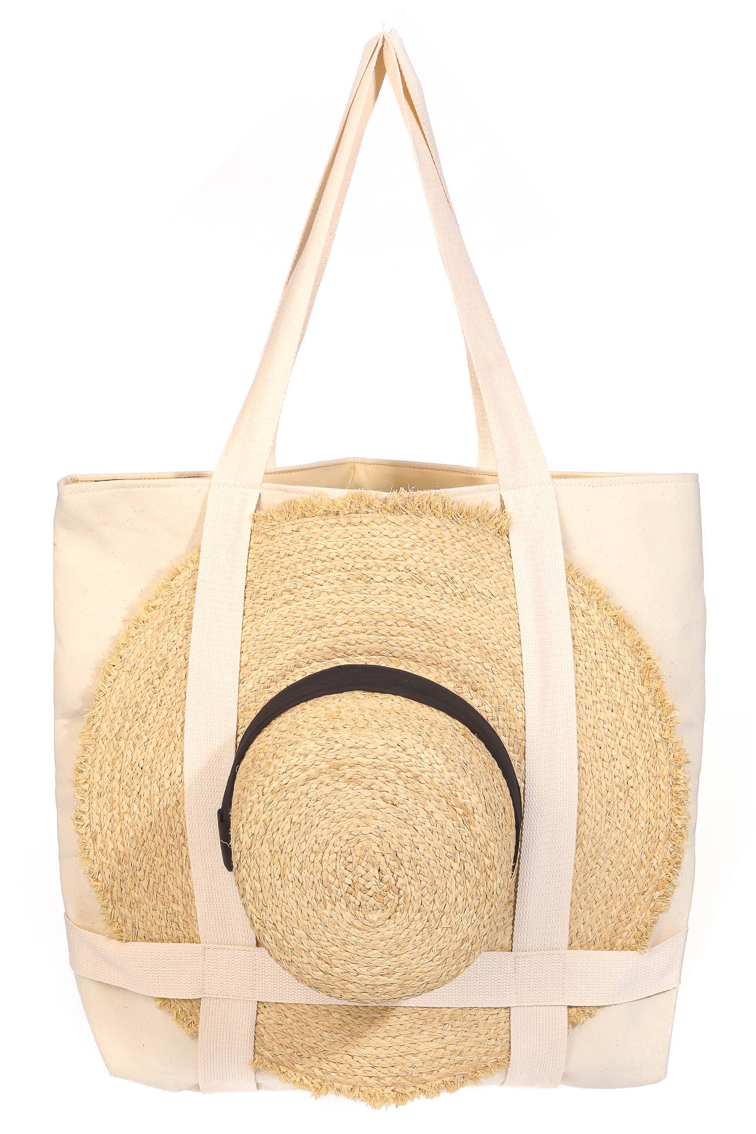 Collections by Fame Accessories - Wholesale Tote Bag - Women's - Square Hat Carrier Tote Bag5