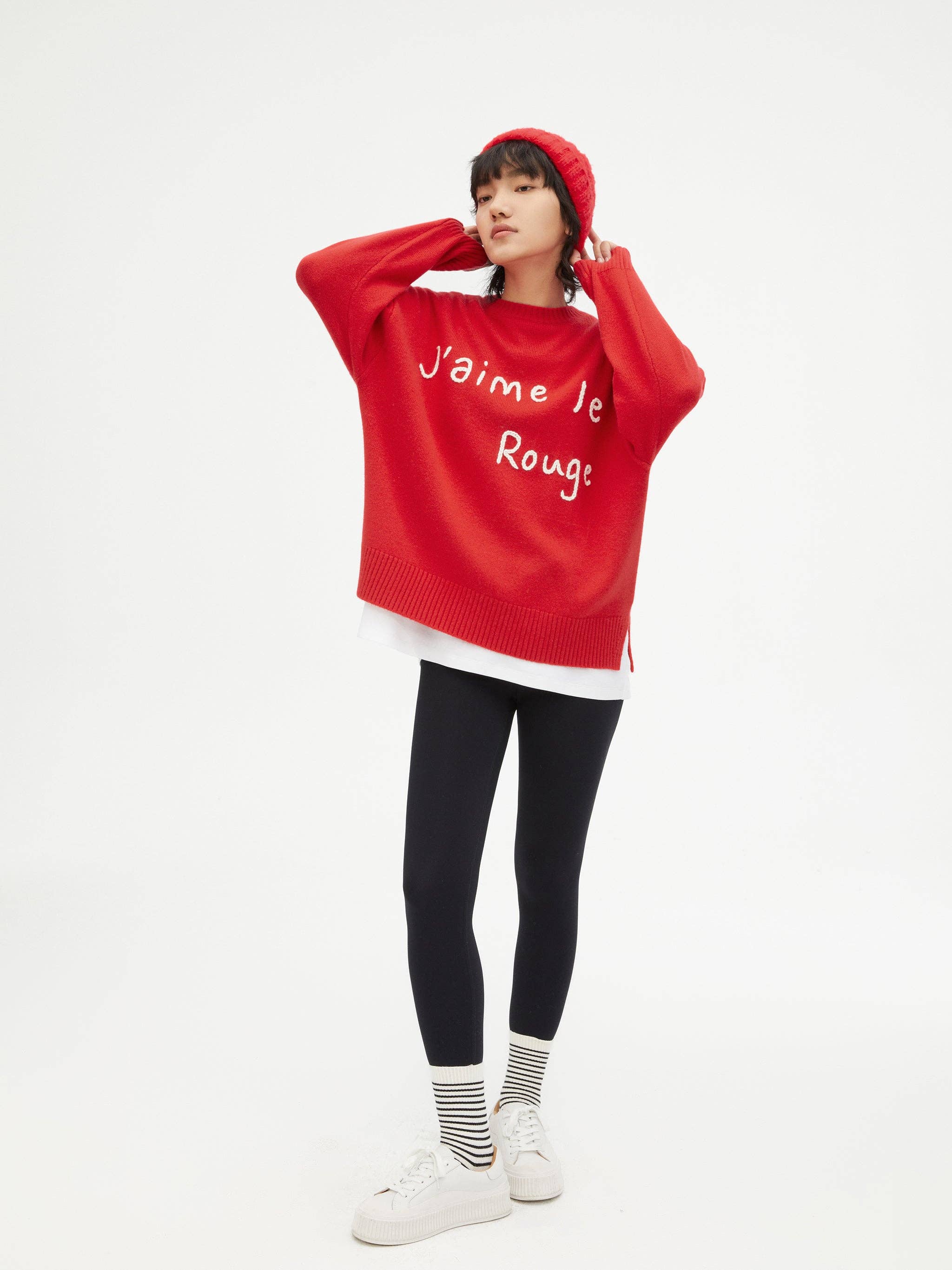 Urlazh – Engroshandel Pullover - Dame – Ambient Red Sweater2