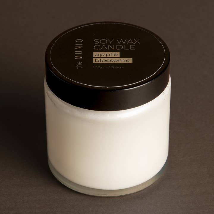 APPLE SPICE MINI CANDLE IN GLASS VOTIVE for wholesale by the MUNIO