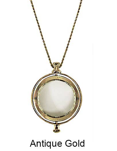 TheTizana - Vendita all'ingrosso Collana con ciondolo/pendaglio - Inspiration Spinner, ciondolo con lente d'ingrandimento 6 volte0