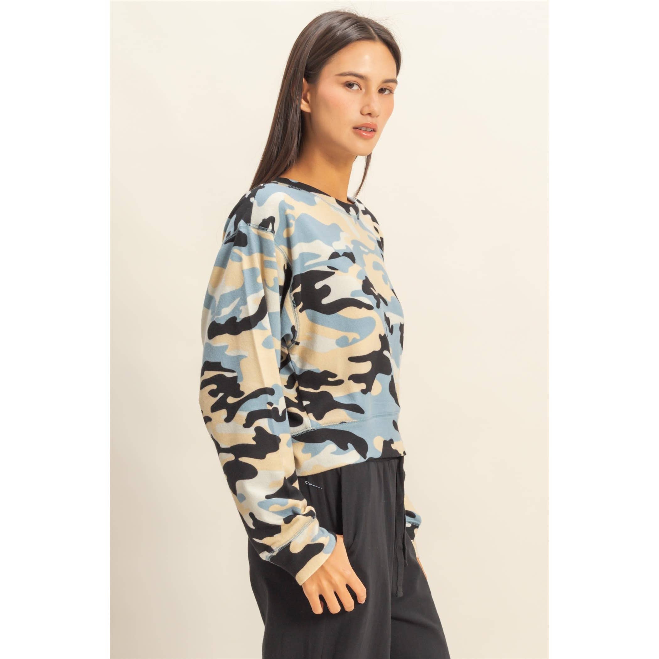 HYFVE - Vendita all'ingrosso Felpa - Donna - Felpa con stampa mimetica11