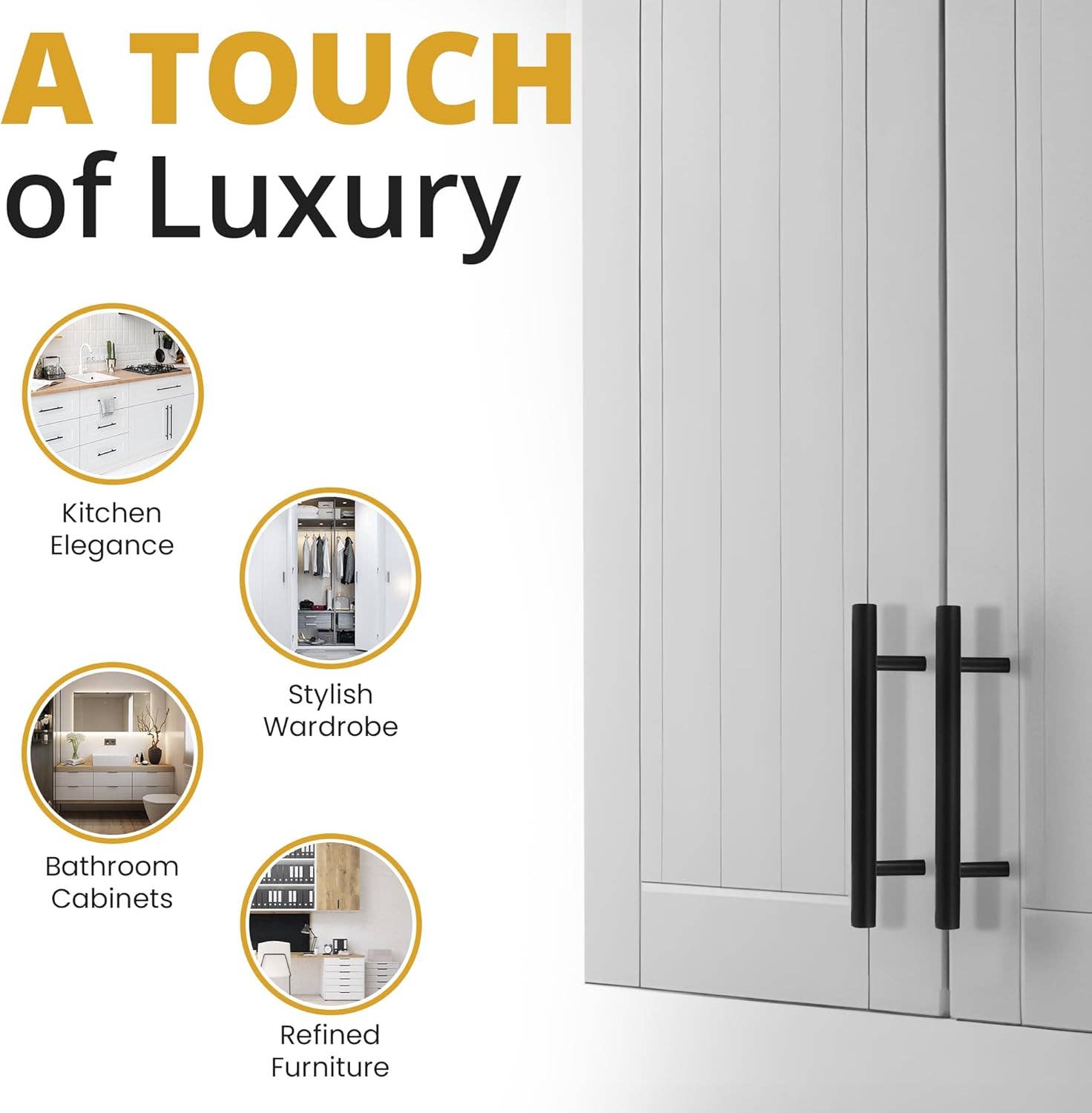 Mega Handles - Wholesale Knob/Pull - Canara Round Cabinet Pulls | Matte Black8