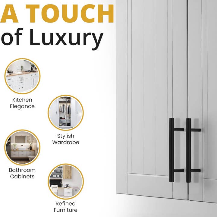 Mega Handles - Wholesale Knob/Pull - Canara Round Cabinet Pulls | Matte Black8