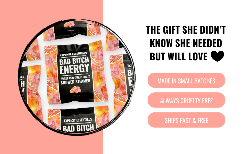 Explicit Essentials - Wholesale Shower Steamer/Bomb - Bad Bitch Energy Shower Puck1