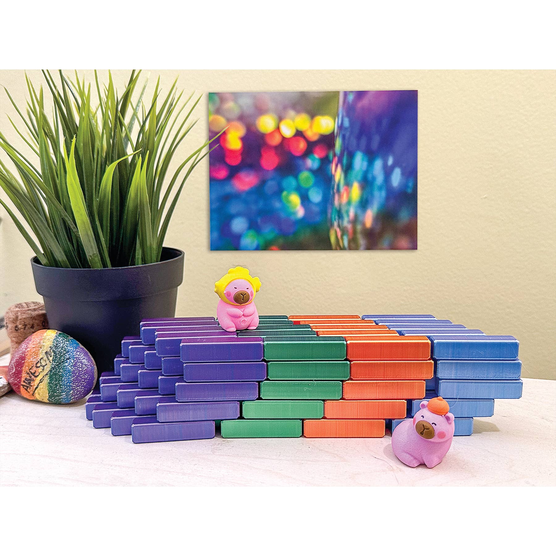 Geddes - Wholesale Fidget Toy - Kids - 3D PRINTED PIXEL CUBE FIDGET TOY   12/DSP13