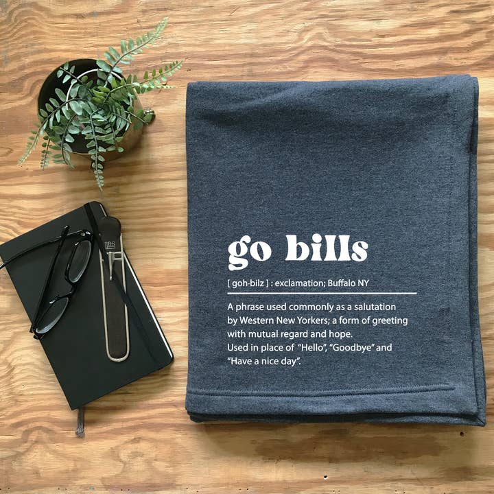 Perfect Day Print Co - Wholesale Throw Blanket - Buffalo Bills Throw Blanket - Go Bills Stadium Blanket0