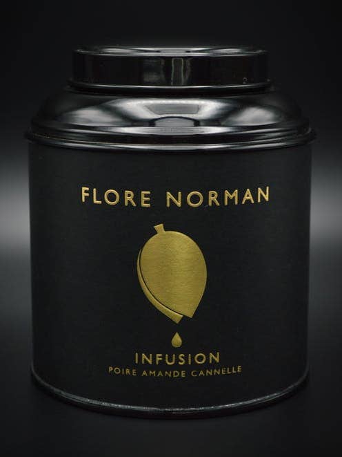 Infuso pera, mandorla e cannella - scatola da 100 g per la vendita all'ingrosso da parte di FLORE NORMAN