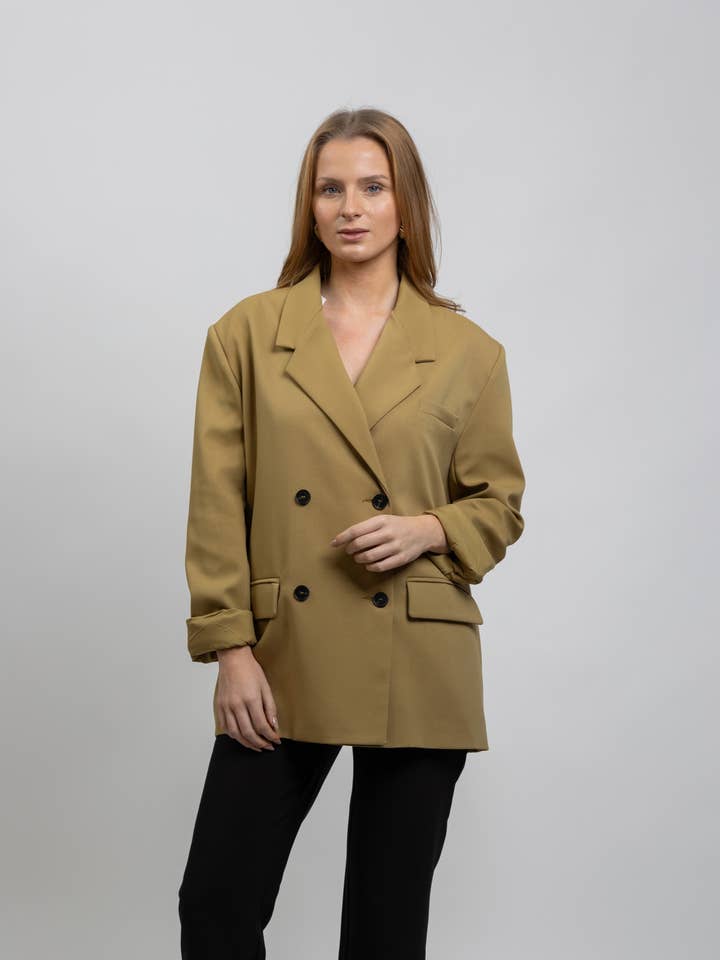 OVERSIZED DOUBLE-BREASTED BLAZER for wholesale by KZELL PARIS