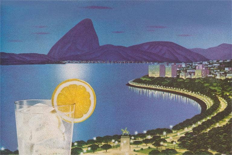 Found Image Press - Wholesale Postcard - Postcard BV-372 Rio with Drink0