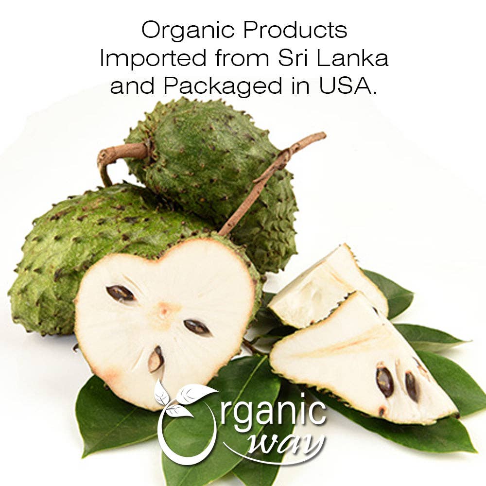 Organic Way LLC - Wholesale Herbs - Dried Soursop Fruit Coarse Cut (Annona muricata) - Vegan, Non-GMO & Gluten Free | Tested for Heavy Metal and Purity | 100% Raw from Sri Lanka7