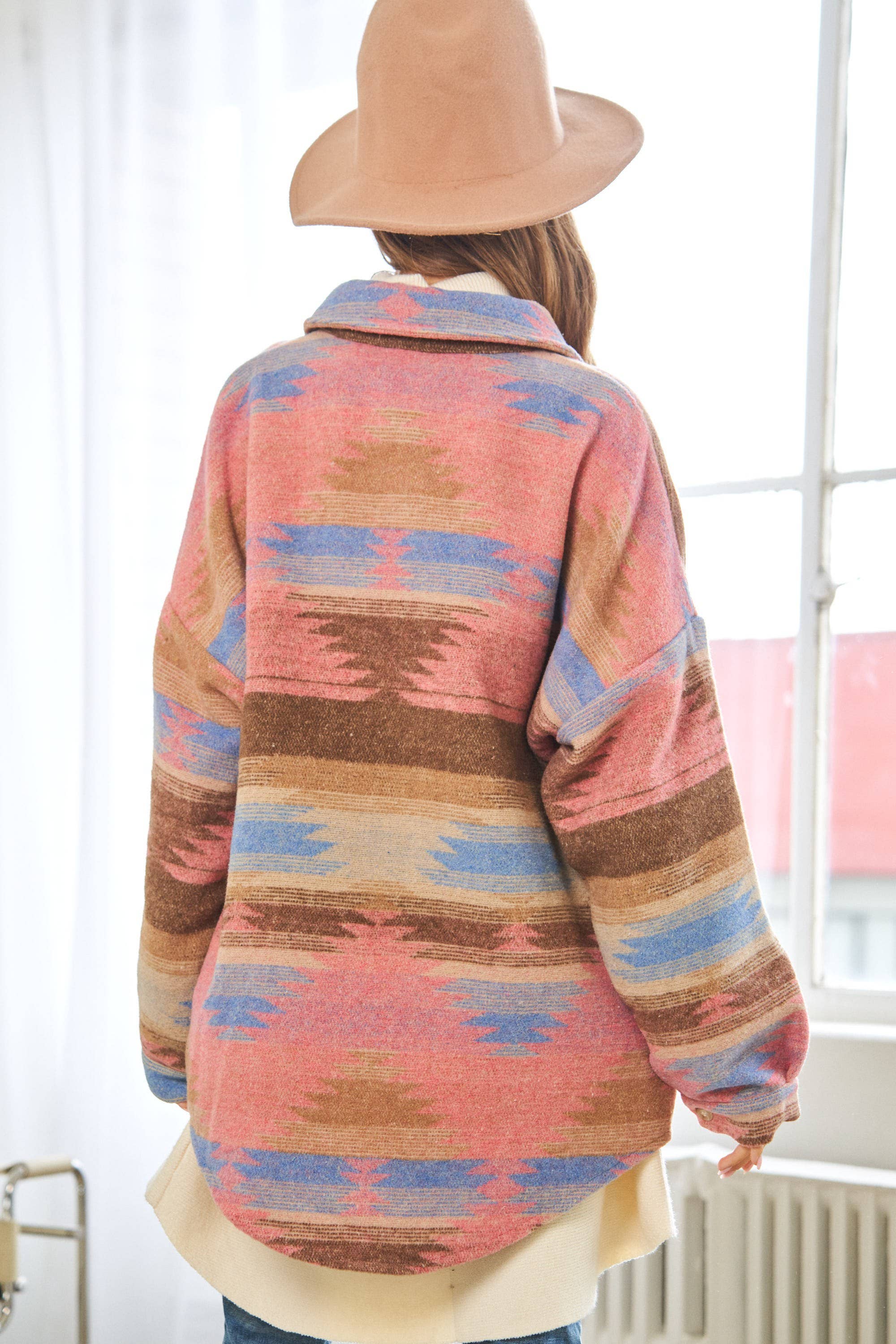 HIDDENBRAND - Wholesale Jacket - Women's - Aztec Tweed Western Jacket4