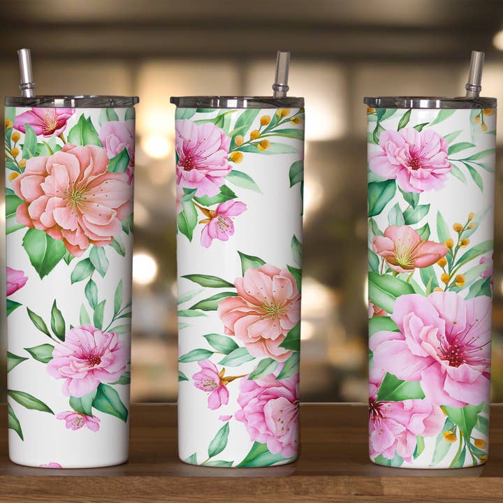 Floral-3 for wholesale by Triple D's Tumblers n More