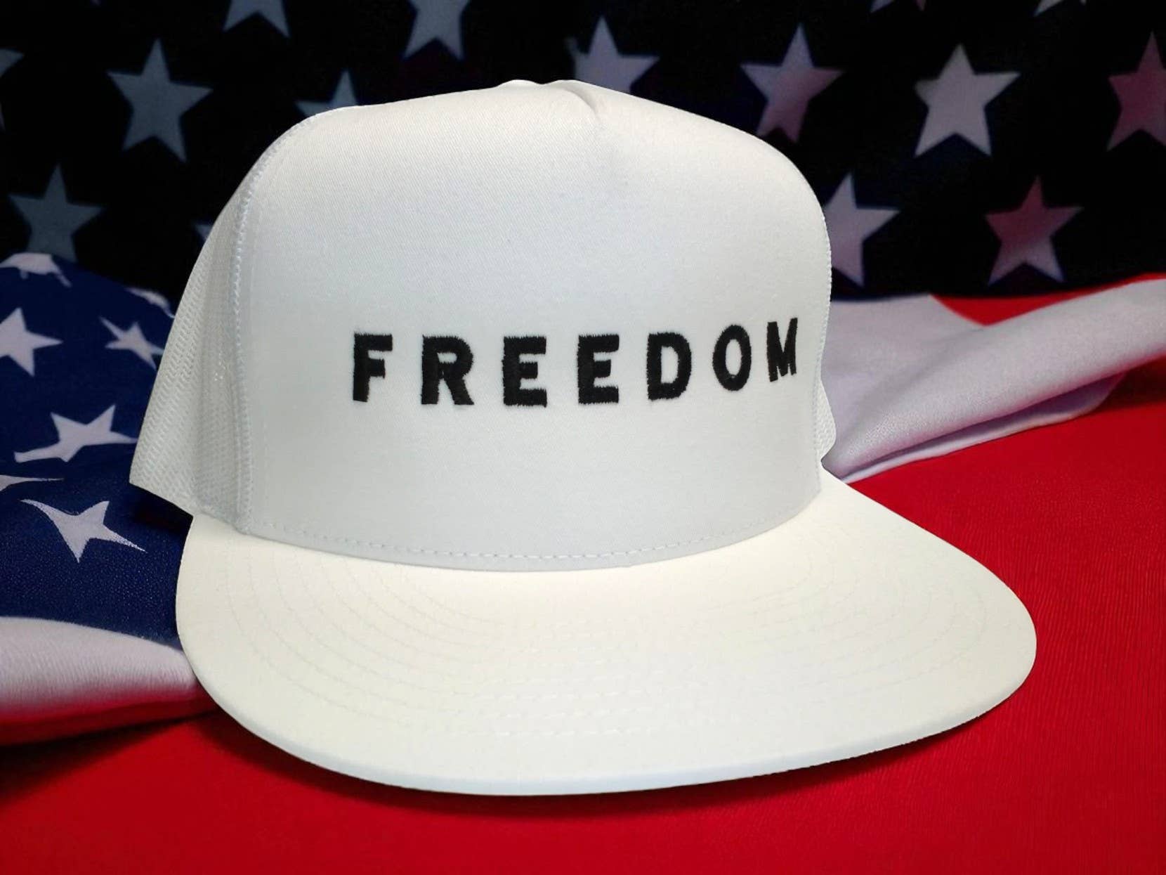 Multi-Vendor Sales - Wholesale Trucker Hat - Unisex - American Freedom Adjustable Embroidered USA Golf Hat19
