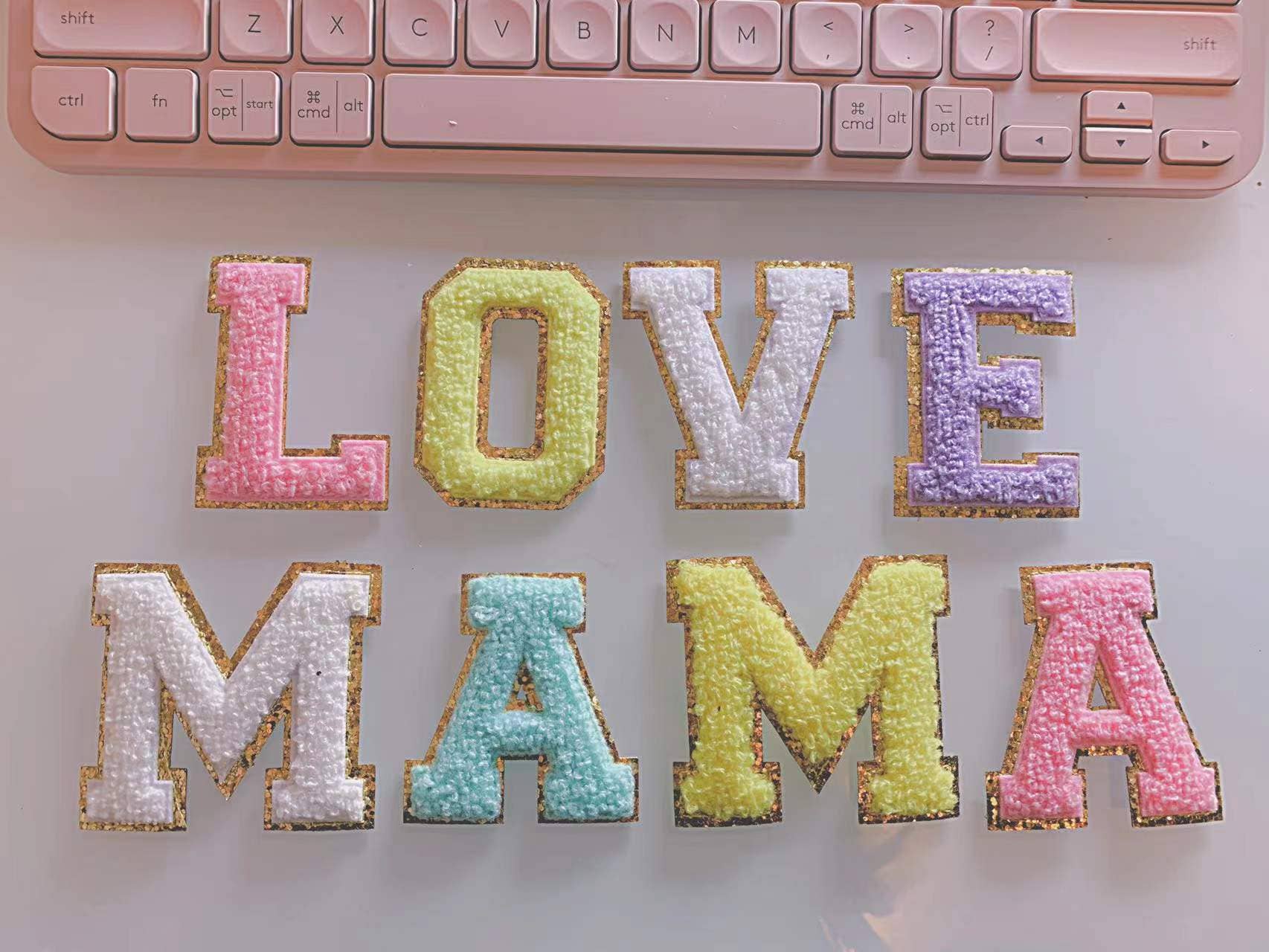 Chicbaby LLC - Wholesale Patch - 2.35 inch Iron on letters, Purple, Chenille Letters, varsity2