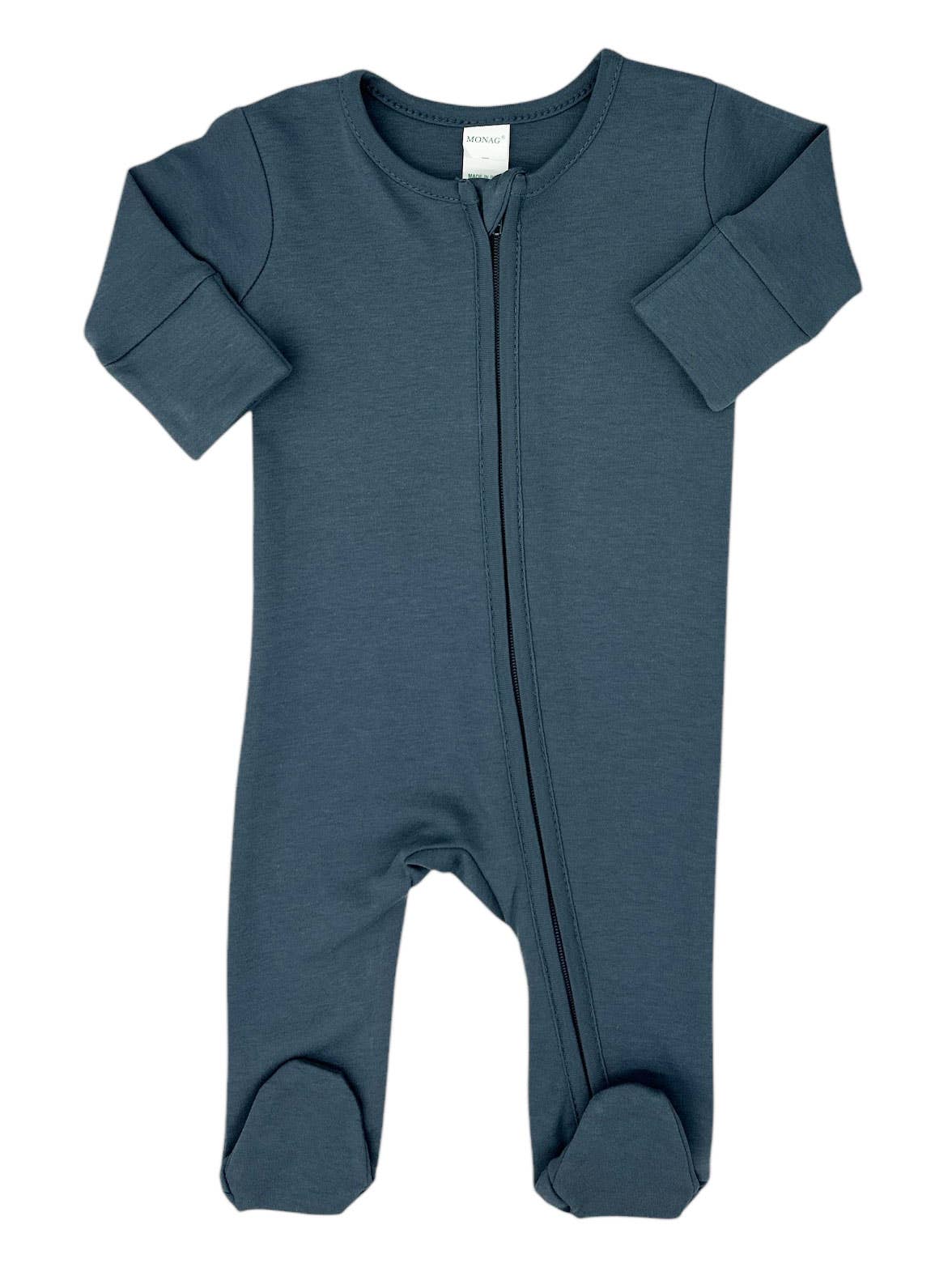 MONAG - Vente Body (à pieds) – bébé - Body bébé biologique à manches longues avec pieds et mitaines intégrées0