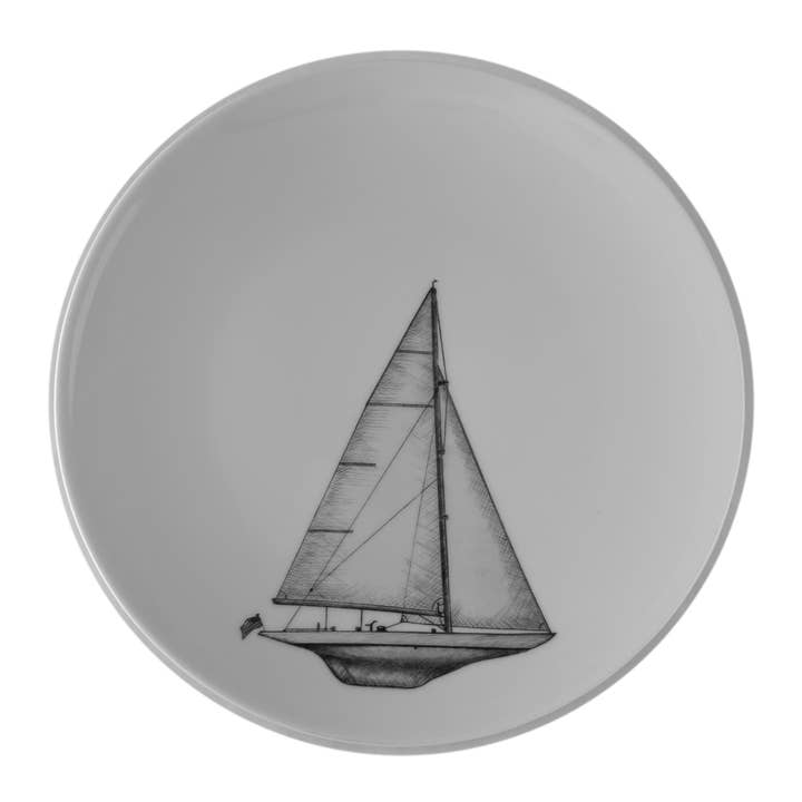Sailboat Plate - Twelve Meter for wholesale by Whitney Wares