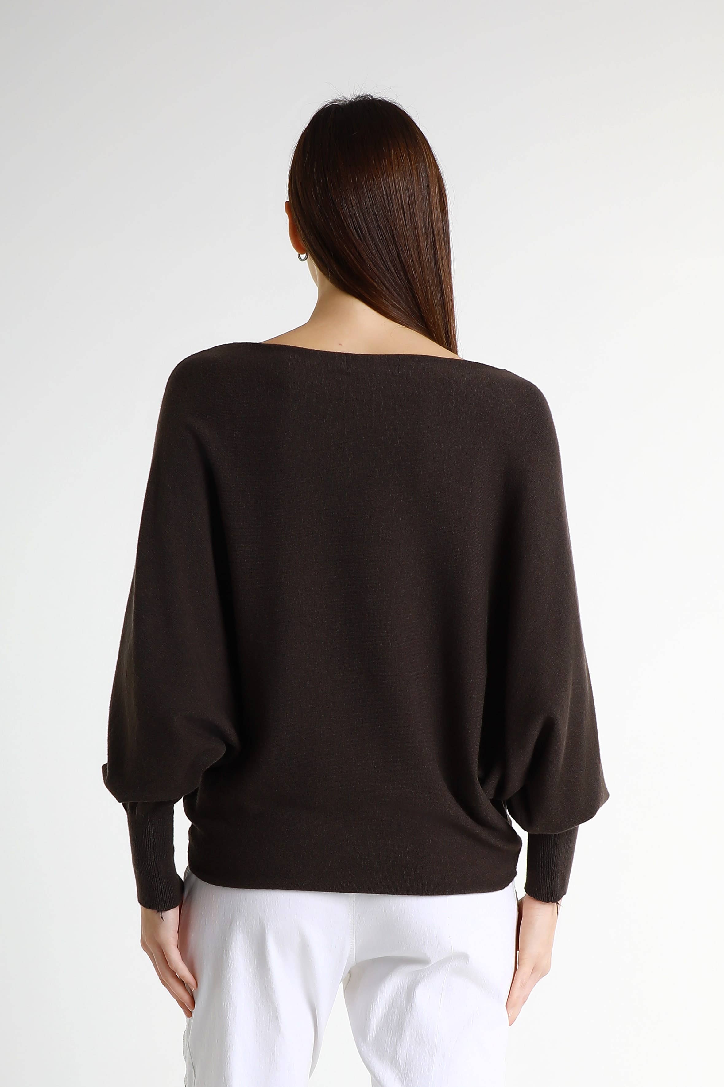 TINA Stephens Italy/Tees By Tina – Engroshandel Pullover - Dame – Mylah seriøst blød batwing sweater (BLS413)35