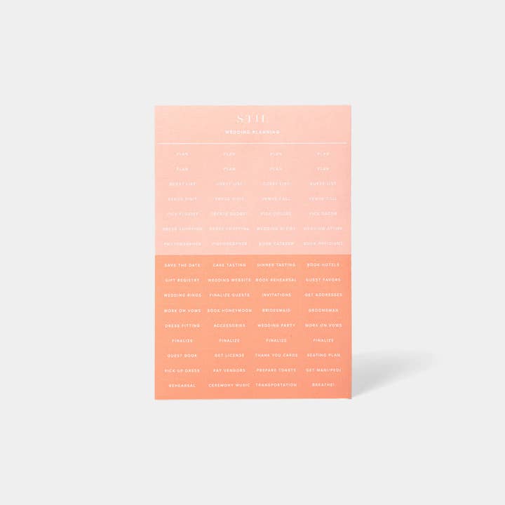 Wedding Planner Stickers for wholesale by Stil Classics