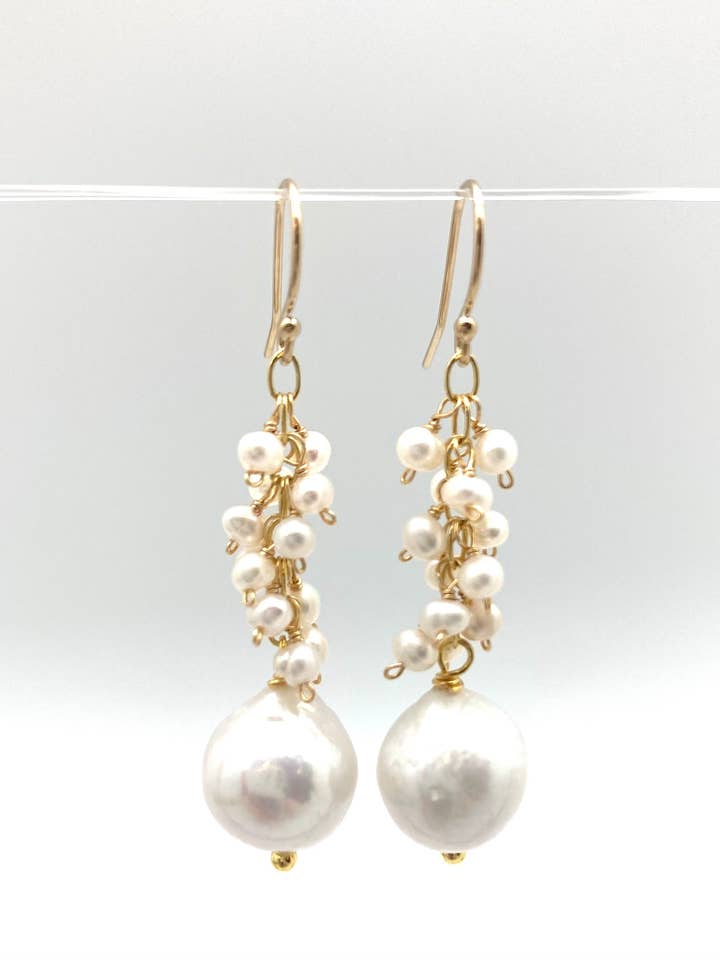 Pendiente Petra, perla para venta al por mayor de In2 design