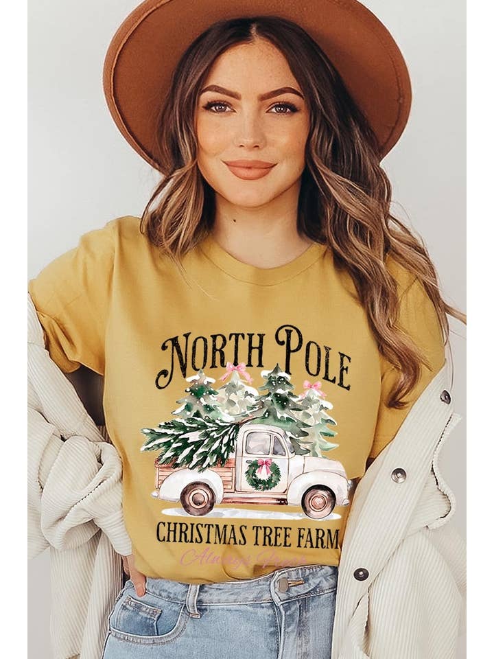 COLORBEAR - Wholesale T-Shirt (Graphic) - Women's - North Pole Christmas Graphic Tee11