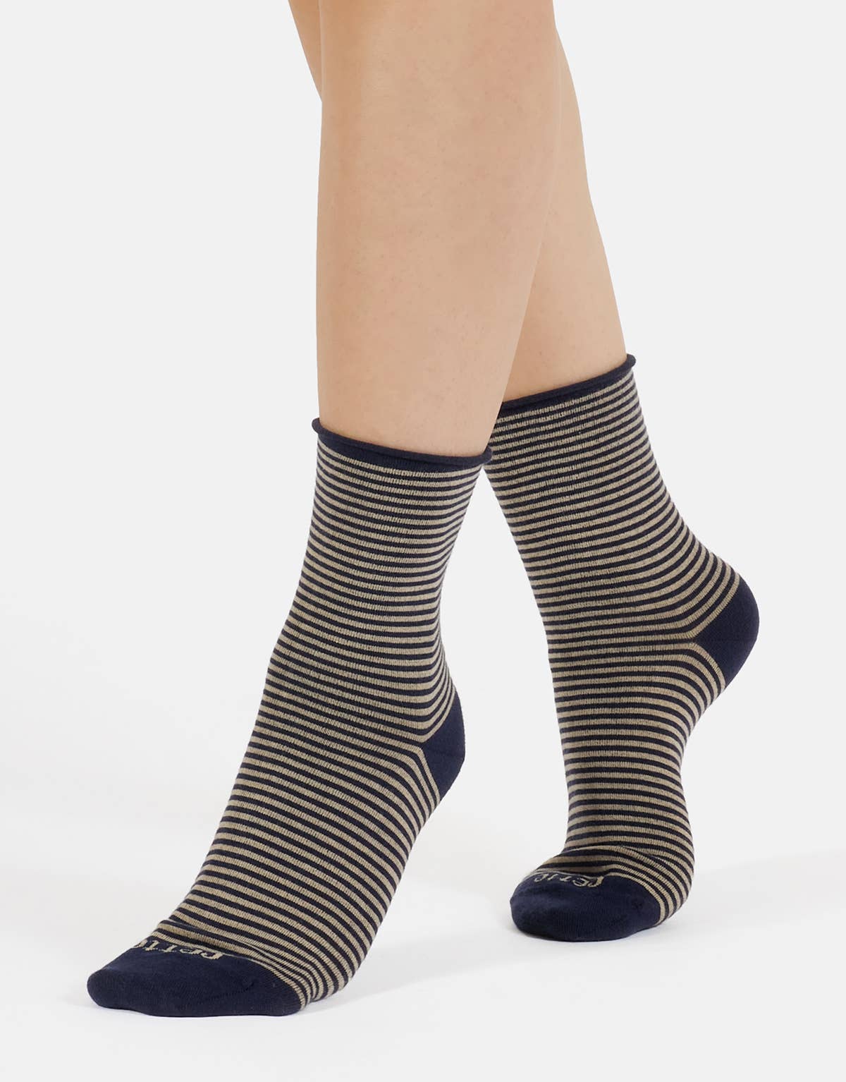 Navy Women Cotton Socks Ribbed Socks Slouchy Socks Loose Top  for wholesale on Faire1