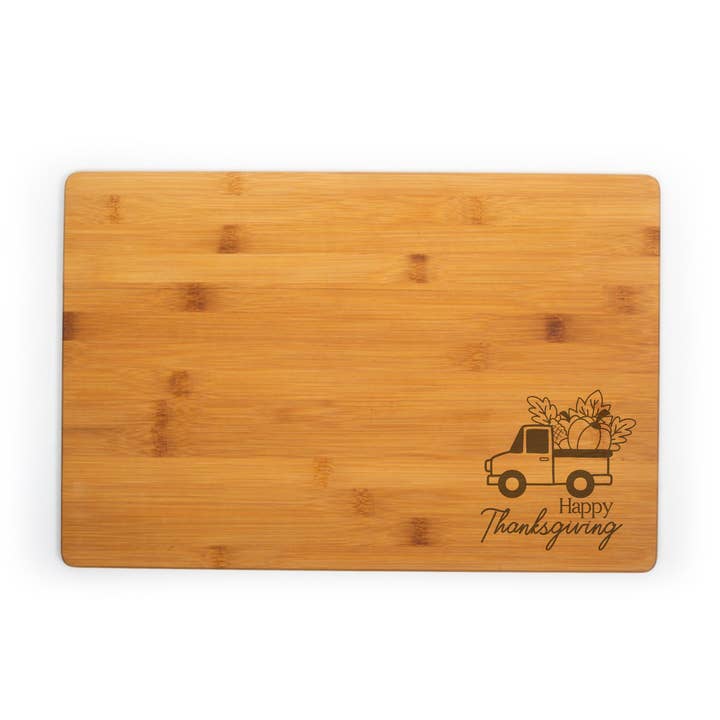 Happy Thanksgiving Cutting Board for wholesale by Nautically Northern