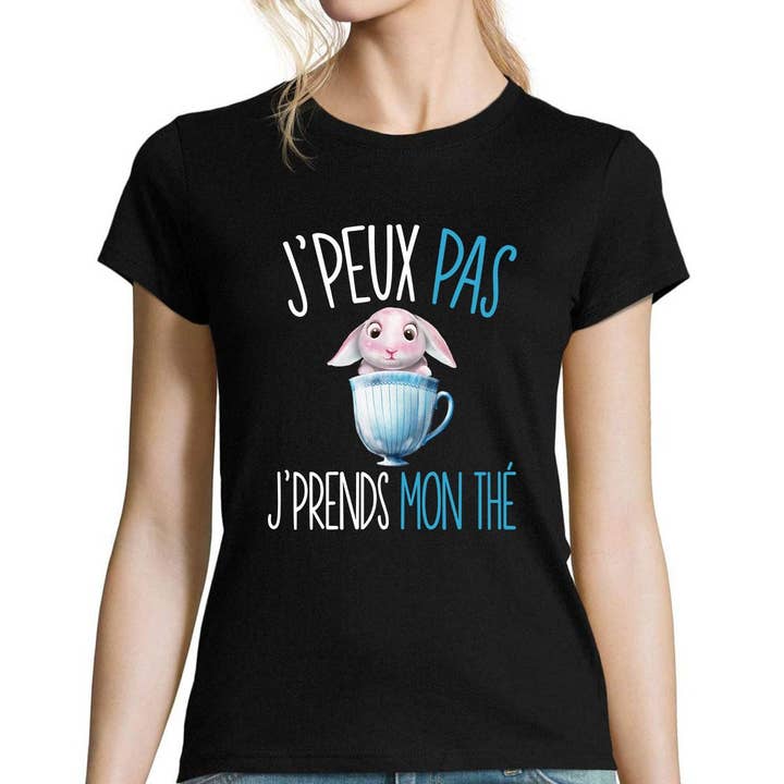 Women's T-shirt I can't I'm having my tea for wholesale by Planetee