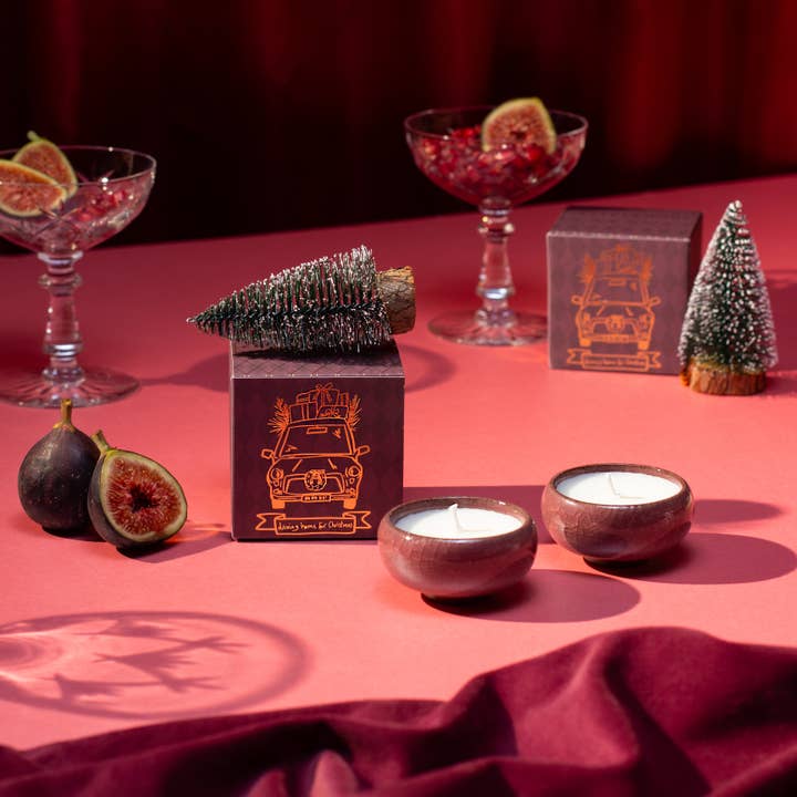 Zesty Lemons - Wholesale Tea light candles - Sparkle Season: Driving Home for Christmas Tea Lights (Box of 2) - Christmas Spruce3