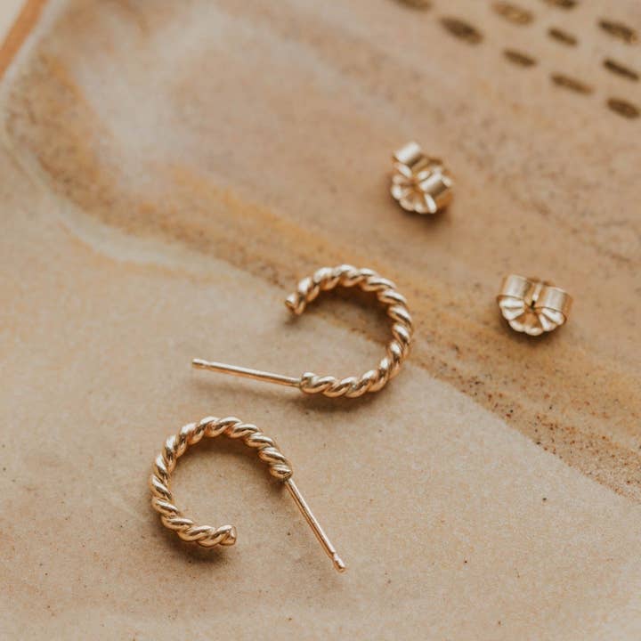 Hello Adorn - Wholesale Hoop Earrings - Ophelia Hoops | 14kt Gold Fill + Sterling Silver7
