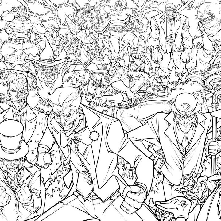 Insight Editions - #1 Pop Culture Publisher - Wholesale Coloring & Activity Book - Adult - DC Super-Villains: The Official Coloring Book4