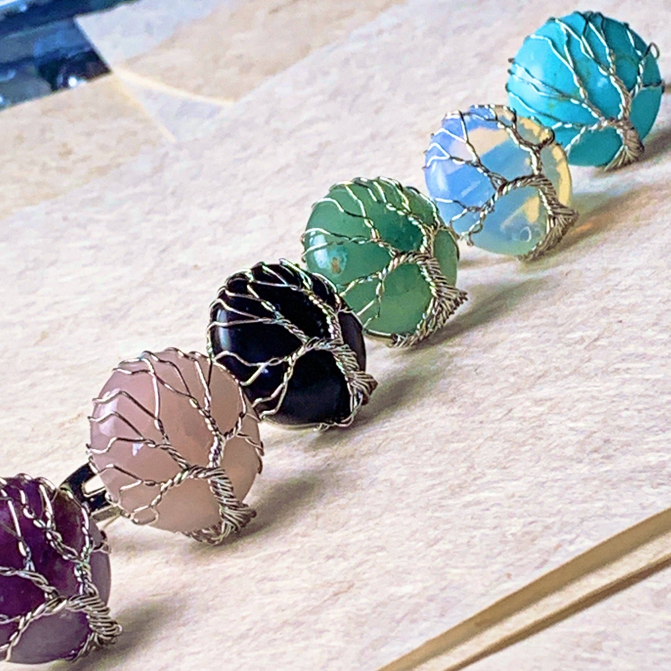 Peace Love Bling – wholesale Cocktail/Statement Ring – Walden Livets Träd Ädelstensringar4