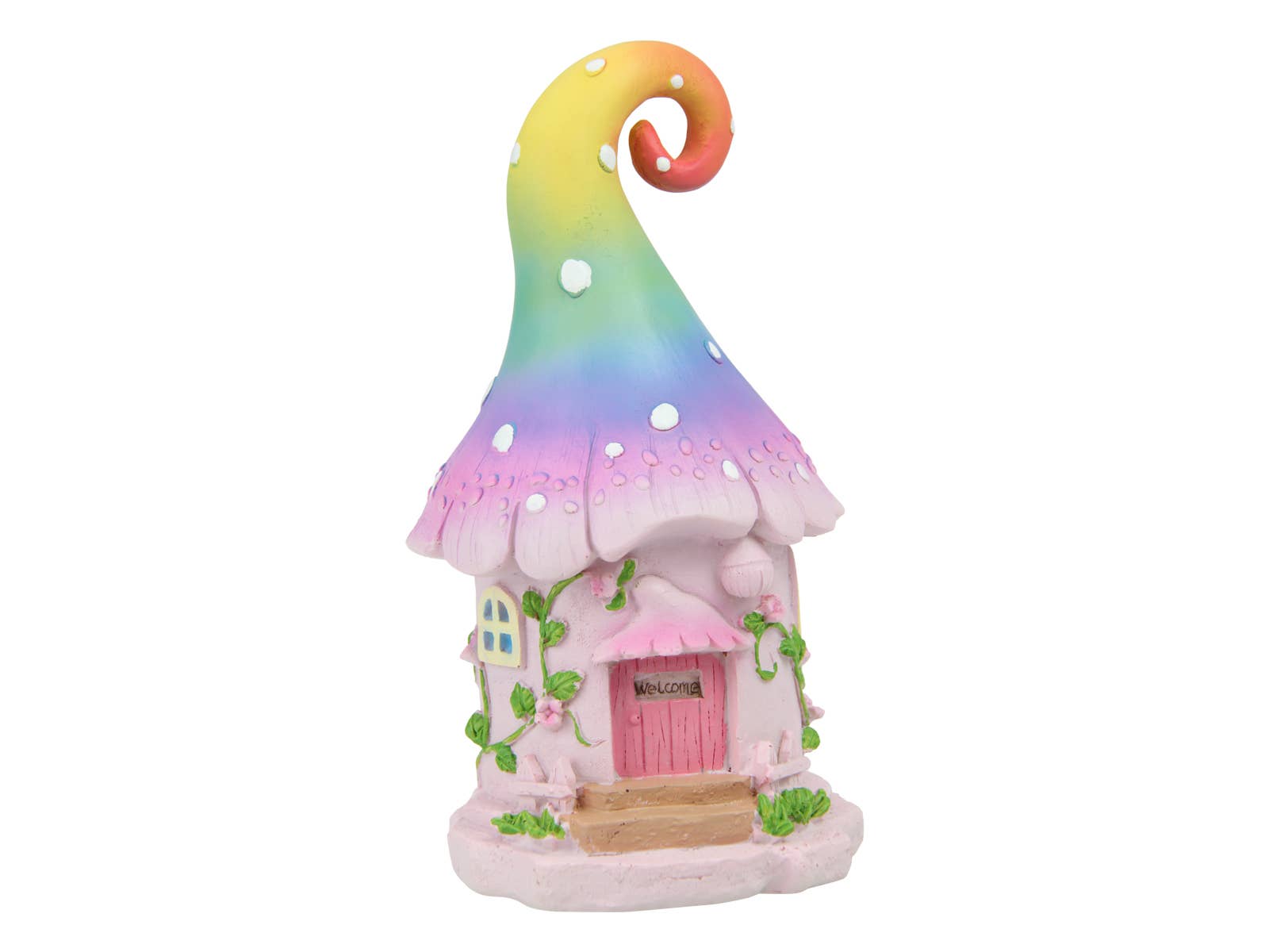 Cubby House by Malmar - Wholesale Outdoor Ornament/Decor - 18cm Rainbow Fairy Garden House0