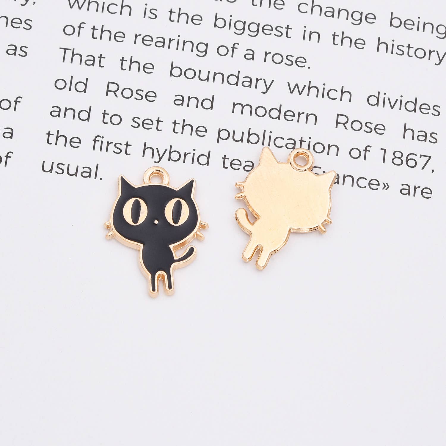 findings4uGem – wholesale Hänge-/berlockhalsband – Guldpläterad Emalj Halloween Fint Berlockhänge, CP215018