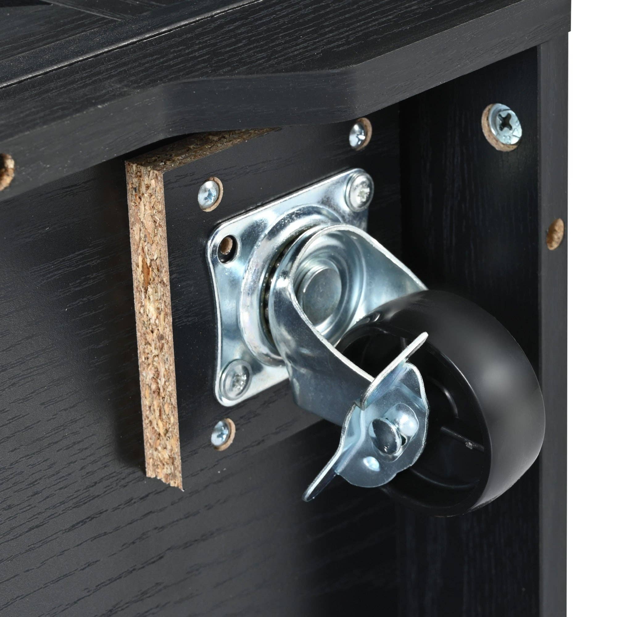 Orange County Decor - Wholesale Kitchen Storage/Organizer - K&K 53.7" Farmhouse Kitchen Island With Power Outlet, 2 Sliding Barn Door Kitchen Storage Island With Drop Leaf, Spice Rack Rolling Kitchen Cart On Wheels, For Home, Kitchen And Dining Room, Black32