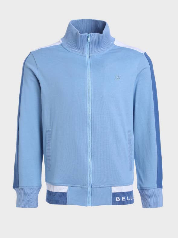 Men’s Two-Tone Full-Zip Cotton Tracksuit Jacket for wholesale by Bellemere